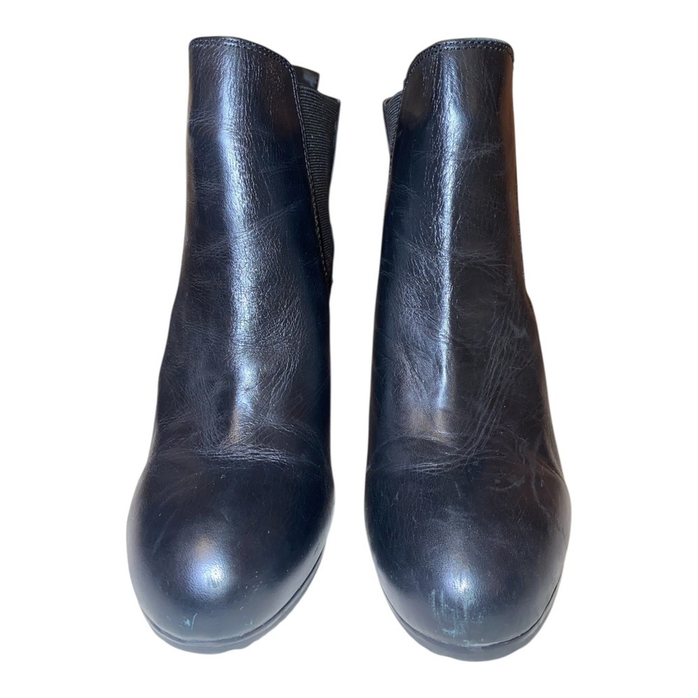 JESSICA SIMPSON “Kerra” Genuine Leather High Heel Boots in Black Size 8M - Picture 5 of 9